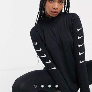 NWT Nike Running Swoosh Half Zip Top